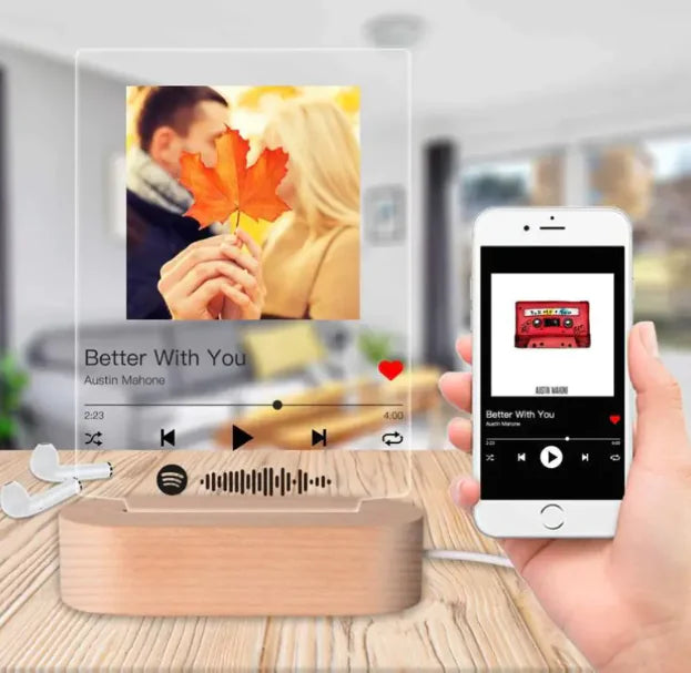 Marco LED Personalizado con Portada de Álbum Musical