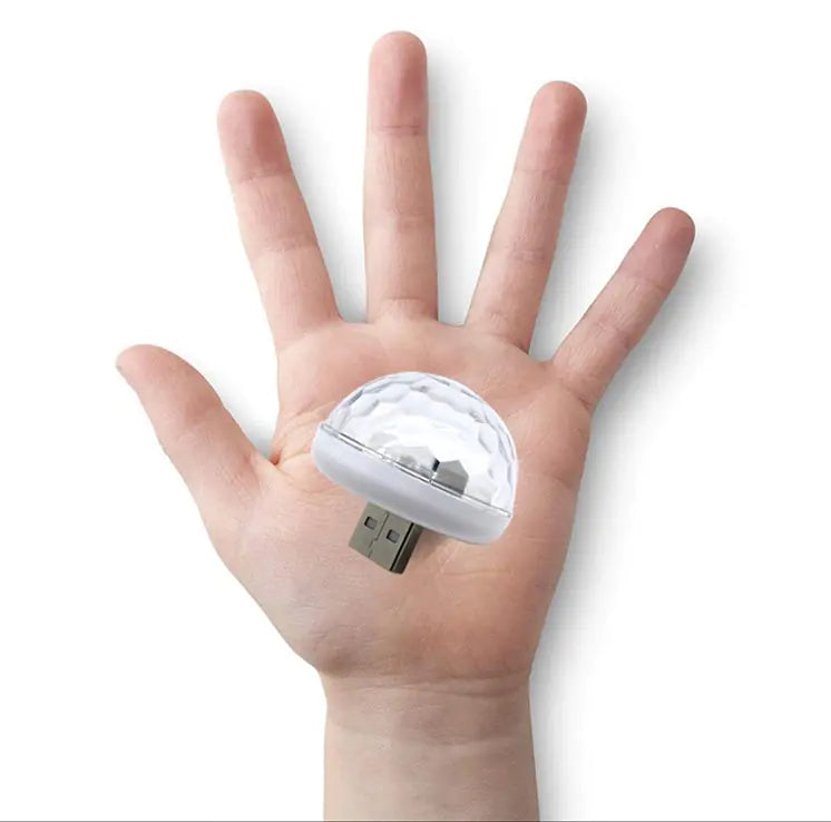 Luz LED USB para Coche con Control de Voz y Ritmo Musical