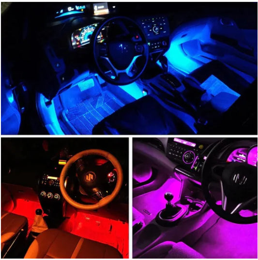 Luces LED RGB para Coche con Control de Ritmo Musical