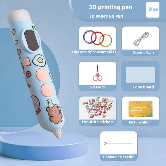 Pluma 3D Inteligente con Pantalla LED para Niños